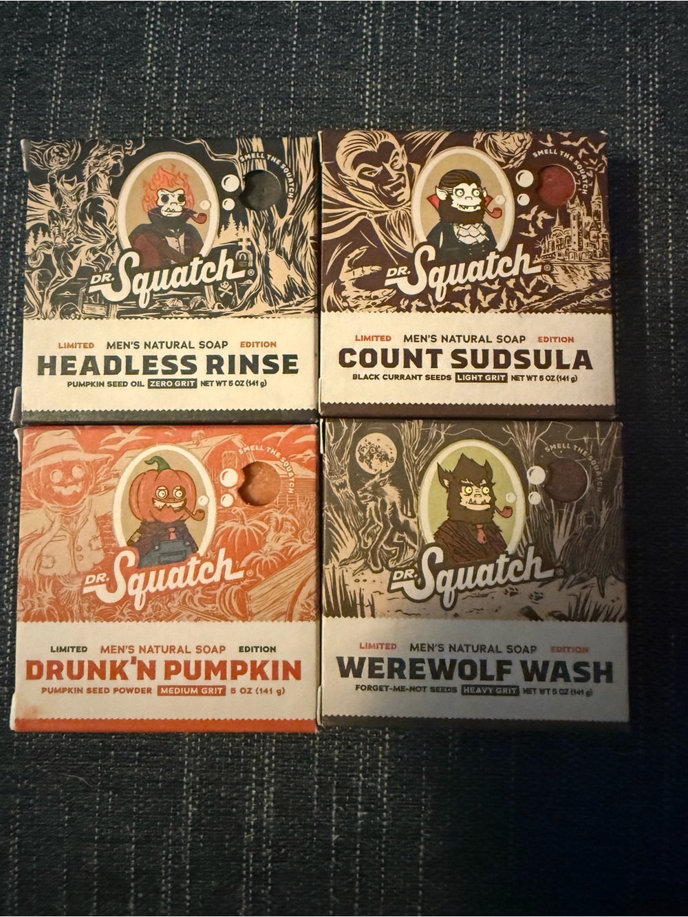 Dr. Squatch Halloween Limited Edition Collection 4-pack soap